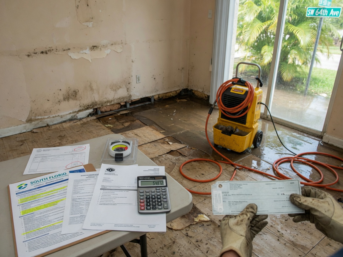 Cost Factors for Water Damage Restoration in Broward County