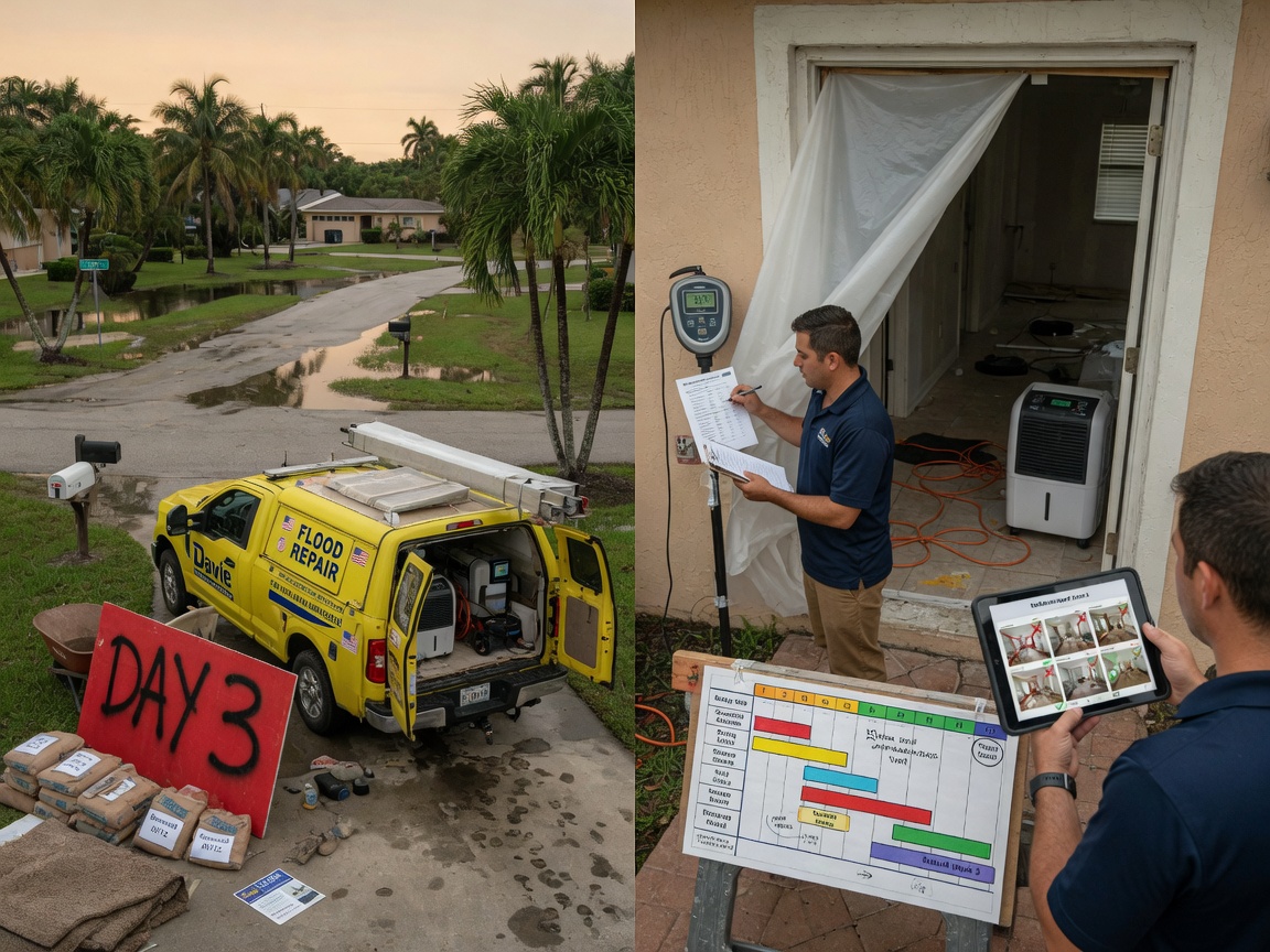 Tracking Repair Progress After Major Flooding in Davie
